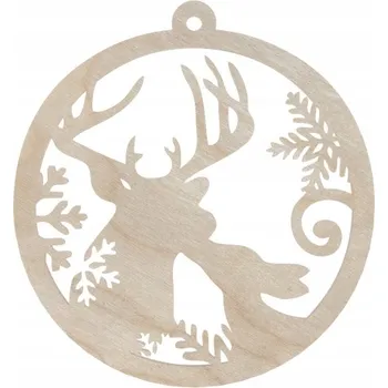 Vánoční dekorace DŘEVĚNÁ VÁNOČNÍ KOULE SOB NA VÁNOČNÍ STROMEK VÁNOČNÍ OZDOBY VÁNOCE DEKORACE