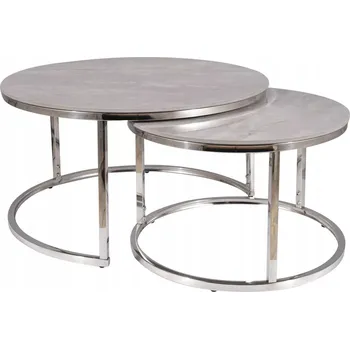 Konferenční stolek Konferenční stolek Signal kulatý 60 x 60 x 45 cm, odstíny šedé