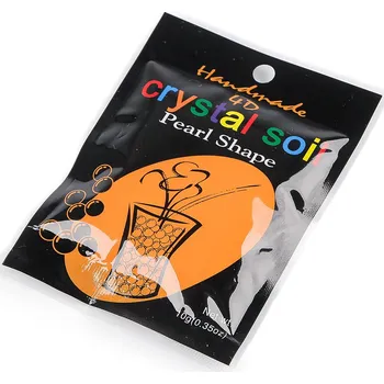 Vodní perly - gelové kuličky do vázy Ø14 mm, malé, 1 oranžová