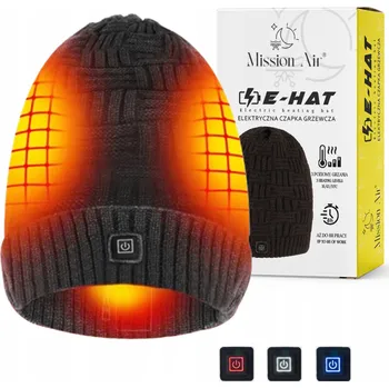 Čepice Mission Air zimní čepice beanie šedá, univerzální velikost