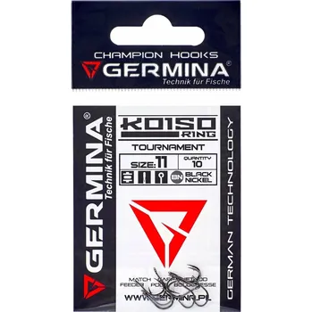 Rybářský háček Germina - Háčky Koiso Ring BN 10ks - vel. 11