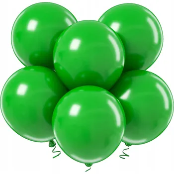 Balónek 6 kusů Velké latexové BALÓNKY 18 palců (45 cm) ZELENÉ na narozeniny, dekorace