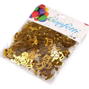 Konfety noty, malé, 3 zlatá