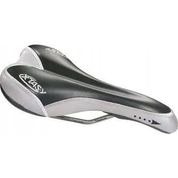 Sedlo na kolo GELOVÉ SEDLO NA KOLO MTB TREKINGOVÉ ČERNO-ŠEDÉ X-TAS-Y