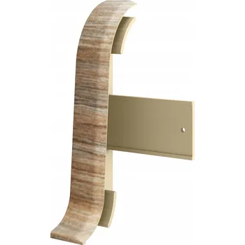 Levá koncovka, pravá koncovka Vilo PVC 3,5 x 55, délka 10 cm, dub