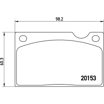 Brzdová destička Sada brzdových destiček, kotoučová brzda BREMBO P 86 003