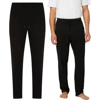 Pánské pyžamo PÁNSKÉ PYŽAMOVÉ KALHOTY DLOUHÉ BAVLNĚNÉ ČERNÉ *M