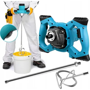 Míchadlo ELEKTRICKÉ MÍCHADLO NA MALTY, LEPIDLA, BARVY, SÁDRU + SADA MÍCHACÍCH METEL