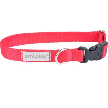 Obojek pro psa Obojek pro psy nastavitelný RUMBA červená velikost XS, S, M, L, XL Rozměr: XS - 18-20x1,0 cm