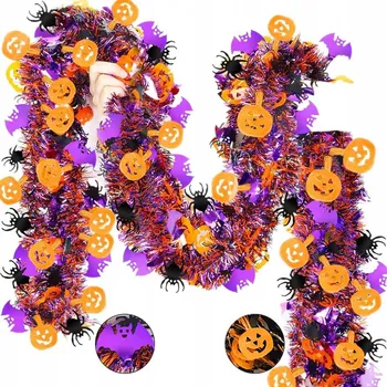 Party dekorace HALLOWEENSKÁ DEKORACE GIRLANDA KOLOROWA DÝNĚ PAVOUCI NETOPÝŘI NA PÁRTY