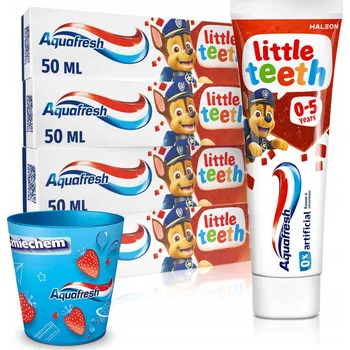 zubní pasta Aquafresh Zubní pasta Tlapková patrola 4x50ml + Dárek