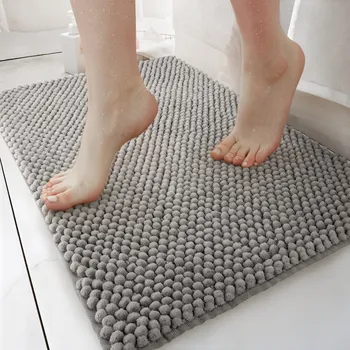 Obraz Koupelnová předložka DarianA Ananas 55x80cm stříbrnošedá velká protiskluzová