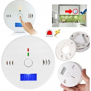 Detektor CO Detektor oxidu uhelnatého CO senzor s LCD displejem a alarmem