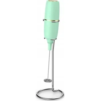 RUČNÍ ELEKTRICKÝ NAPĚŇOVAČ MLÉKA nerezová ocel mixér + stojánek