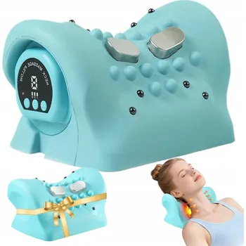 Masážní přístroj MASÁŽNÍ A NAHŘÍVACÍ POLŠTÁŘ SHIATSU MASÁŽNÍ PŘÍSTROJ NA KRK, ZÁDA, NOHY A CELÉ TĚLO + DÁLKOVÉ OVLÁDÁNÍ