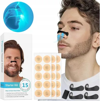 Pomůcka proti chrápání a spánkové apnoe Nosní dilatátory proti chrápání - magnetické, pro lepší dýchání a klidný spánek