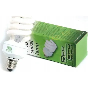 Osvětlení do terária REPTECH SPIRÁLOVÁ UVB 5.0 Žárovka Forest + Tester UVB 20W