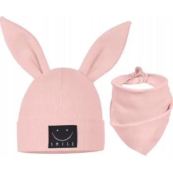 Čepice Dětská souprava velikost 44-48: ČEPICE + ŠÁTEK Majka