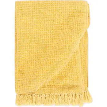 Prostěradlo Pled VidaXL 250 x 220 cm, žlutý