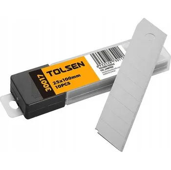Pracovní nůž Odlamovací čepele pro nůž Tolsen 30017 25x100 mm 10 ks