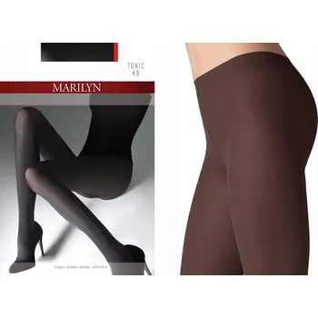 Dámské punčochy Punčocháče hladké Marilyn Tonic 40den hnědé Bronzo velikost 5
