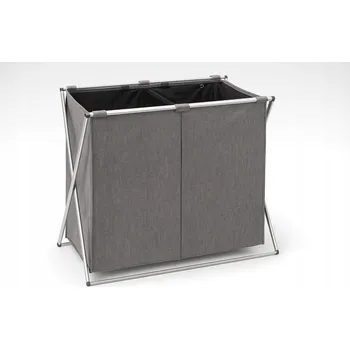 Koš na prádlo Volně stojící koš na prádlo Gotel 116 l šedý