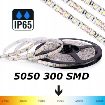 LED páska LED pásek 5050 300 IP65 VODĚODOLNÝ BÍLÁ NEUTRÁLNÍ