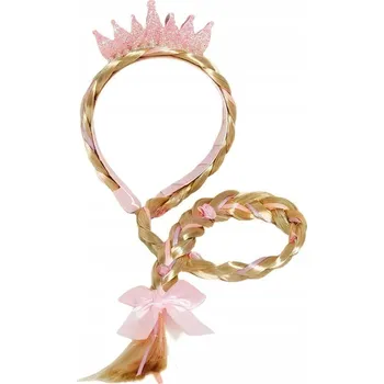 Anna Frozen čelenka s copánkem a korunkou