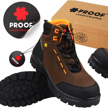 Pracovní oblečení PRACOVNÍ ZIMNÍ OBUV PÁNSKÁ OCHRANNÁ PROOF COMBO S3S ESD NUBUK VEL. 46