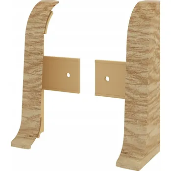 Levá koncovka, pravá koncovka Vilo PVC 3,5 x 55, délka 10 cm, dub
