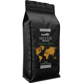 Káva Tommy Cafe Espresso Silver Blend 1000g směs kávových Káva