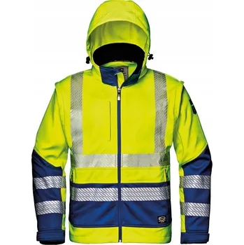 pracovní bunda Softshellová bunda reflexní výstražná pracovní nepromokavá pánská M
