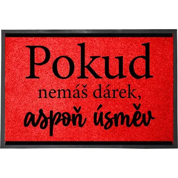 Vstupní rohožka červená | Dárek Zábavný dekorativní Dárek