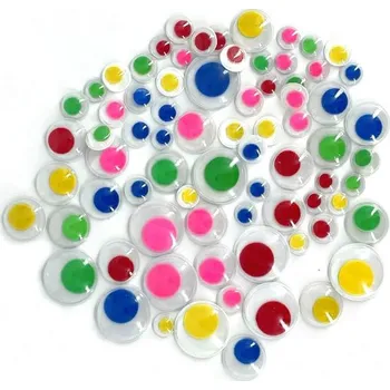 Samolepící oči průměr 8mm barevné