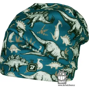Čepice Flísová čepice Dráče Yetti - vzor 22 - petrol - dino