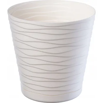 Květináč Květináč plast béžový Kadax 21 cm x 21 cm x 21 cm