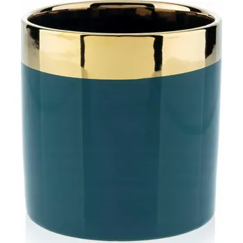 Květináč Květináč 11 x 11 cm keramický zelený