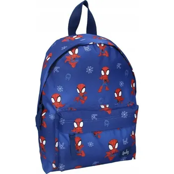 Dětský batoh Vícekomorový Batoh Spider-Man Vadobag pro předškoláky pro chlapce modrý