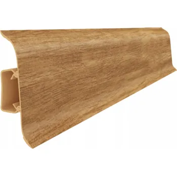 soklová lišta Lišta Vilo PVC 0 x 55 délka 250 cm dub