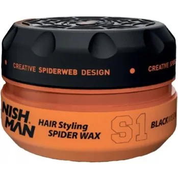 Stylingový přípravek Nishman Aqua Spider Wax S1 Black Widow Vosk na vlasy 150 Ml