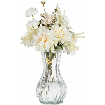 Váza SKLENĚNÁ VÁZA na květiny 26 cm