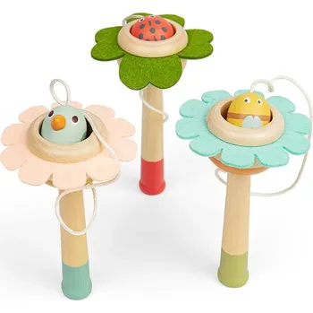 Desková hra Bigjigs Toys Ball Catcher Květina s míčkem 1 ks