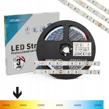 LED páska LED pásek PRO 300 5630 SMD 12W 3000K 12V teplá bílá