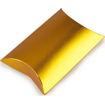 Dárková krabička Dárková krabička metalická, malé, 6 zlatá metalic