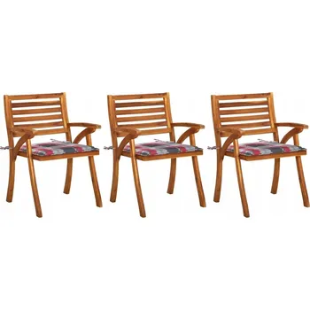 Zahradní židle VidaXL dřevěná červená