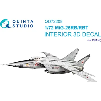 Plastikový model Quinta studio 1/72 MiG-25RB/MiG-25RBT 3D-Print&col.Inter.(ICM)