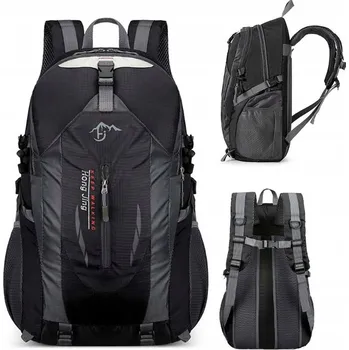 turistický batoh 40L TURISTICKÝ BATOH NA TREKING, CESTOVÁNÍ, DO HOR, ČERNÝ