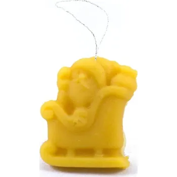 Vánoční ozdoba Ozdoba z včelího vosku - Santa Claus