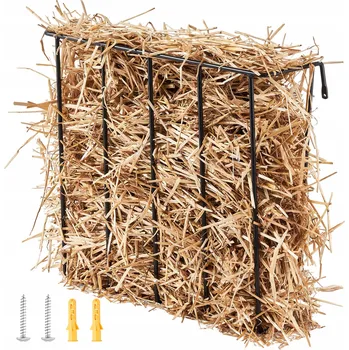 Chov hospodářského zvířete SucceBuy Automatický Podavač Krmiva pro Drůbež Nástěnný 65x20x58,5CM Stojan na Seno