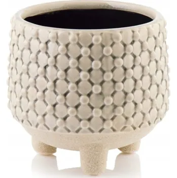 Květináč Obal Na Květináč 12 x 13 cm keramika béžová
